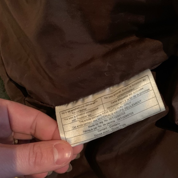 GUC North Face boys brown puffer winter coat, sz XS - Picture 3 of 5